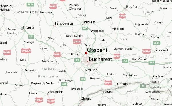 аеропорт отопені карті