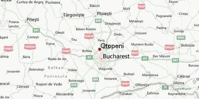 Аеропорт отопені карті